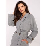 RUE PARIS Coat-IT-EN-A9589.58-white-grey Cene
