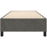  Okvir za krevet s oprugom tamnosivi 90x200 cm baršunasti | shoptok.hr