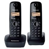  Telefon Panasonic KX-TG1612FXH crni, 2 slušalice | Eponuda.ba