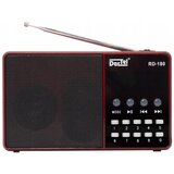 Dartel prijenosni radio RD-180, FM, Bluetooth, MP3, punjiva baterija, crveni Slike