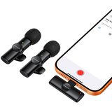 Bežični mikrofon Type C Borofone Winner Lavalier crni - 2 komada | shoptok.hr
