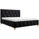 MID.YOU OBLAZINJENA POSTELJA 180 cm x 200 cm , les, kovina, tekstil, leseni material antracit | Shoptok.si