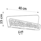  Stenska svetilka ALIZA bela, (21347277) | Shoptok.si