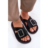 Zaxy Fragrant Ladies Slippers With Decorative Buckle Black | shoptok.hr