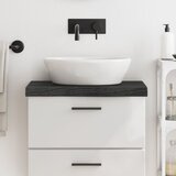  Kupaonska radna ploča tamnosiva 60x30x(2-6) cm tretirano drvo Cijene