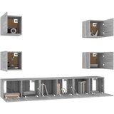  7-dijelni set TV ormarića sivog sonome konstruirano drvo | shoptok.hr