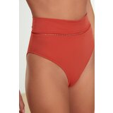 Trendyol Cinnamon Stripe Accessory Detailed Bikini Bottoms | shoptok.hr