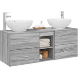  Set namještaja za kupaonicu 3 kom. Siva Sonoma | shoptok.hr