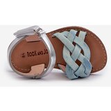 Boto Children's sandals with velcro fastening and interwoven straps in blue Dianttha | ePonuda.com