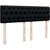 vidaXL Box spring posteljni z vzmetnico črn 140x190 cm blago | Shoptok.si