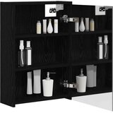  Kopalniška ogledalna omara Črna Orehovina 43 x 16 x 62.5 cm, (5000233365) | Shoptok.si