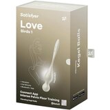 Satisfyer Love Birds 1 - pametna, vibracijska gejša krogla (bela) | Shoptok.si