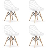 Brandless Stol SAKAI - bel x 4, (22030665) Cene