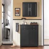 SoBuy kopalni&amp;scaron;ka omarica s stojalom, 2 predaloma in 2 vrečkama, črna, 78x38x90 cm, BZR33-II-SCH, (5000053641) Slike
