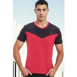 Dewberry T8591 MENS T-SHIRT-DARK BURGUNDY Cene