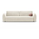 Cosmopolitan Design Krem baršunasti sklopiva/s prostorom za odlaganje sofa 262 cm Tonale – | shoptok.hr