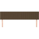  Uzglavlja tamnosmeđa 160x5x78/88 cm od tkanine | shoptok.hr