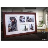 Styler Temno rjav okvir za 5 fotografij Narvik, 51 x 27 cm Cene