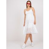 Fashion Hunters Casual white dress with straps OCH BELLA Cene