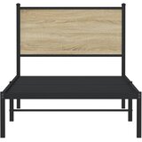 Metalni okvir kreveta bez madraca boja hrasta sonome 80x200 cm | shoptok.hr