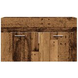 vidaXL Omarica za umivalnik starinski les 90x38,5x46 cm inženirski les | Shoptok.si