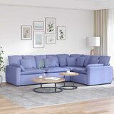  Modularna sofa s jastucima, tkanina, traperice, plava | shoptok.hr