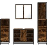 vidaXL 4-dijelni set kupaonskog namještaja boja hrasta drveni | shoptok.hr