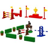  Set Farm Horse Stud Obstacle Course Stable Horses Figures 26 pcs. | Shoptok.si