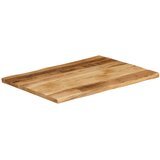 Stolna ploča sa živi rub 90x60x3,8 cm masivno grubo drvo manga | Eponuda.com