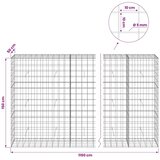  Gabion s žicom debljine 5 mm i mrežom 10x10 cm 1150x50x150 cm - 50 cm 150 cm 1150 cm | shoptok.hr