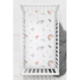 Abc Narandžasta, Braon i Mint Ranforce Fitted Plahta za Bebe | Eponuda.com
