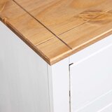 Komoda od borovine bijela 80 x 40 x 83 cm asortiman Panama | shoptok.hr