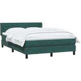 Box Spring krevet s madracem tamno zeleni 160x220 cm baršun | shoptok.hr
