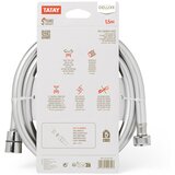 Tatay tuš crijevo Deluxe 1,5 m PVC/ABS srebrno | shoptok.hr