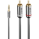 Lindy 35334 audio kabel 2 m 3.5mm 2 x RCA Antracit Cijene