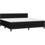  box spring s madracem LED crni 200x200 cm od tkanine | shoptok.hr