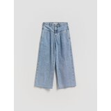 Reserved Wide leg traperice - plavo | shoptok.hr