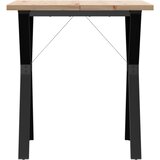 Blagovaonski stol Y-oblika 70x70x75,5 cm od borovine i čelik | shoptok.hr