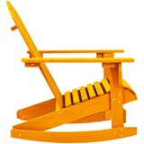 vidaXL Vrtna stolica za ljuljanje Adirondack od jelovine narančasta | shoptok.hr
