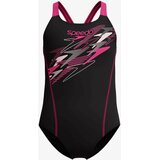 Speedo Kupaći kostim 1-delni MEDLEY LOGO MEDALIST 1PC BLK/PNK Cene