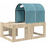 Krevet s Tunnels s policom 3 kom. Hrast sonoma i svjetloplava | shoptok.hr