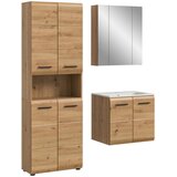 MID.YOU Kopalnica Z Umivalnikom Ice, Barva Hrasta, 3-Delna | Shoptok.si