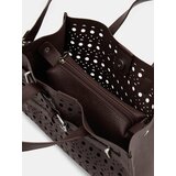 Sinsay Set od imitacije kože: torba s ažurnim uzorkom i kozmetička torbica | shoptok.hr