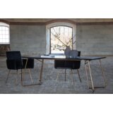 Venture Home Petra pravokutni blagovaonski stol 190 × 90 cm, crni | shoptok.hr