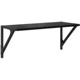 Police na zidu s policom 2 pcs Crni hrast 60 x 25 x 25,5 cm | shoptok.hr