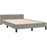  Okvir kreveta bez madraca svjetlosivi 120 x 200 cm baršunasti | shoptok.hr
