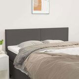  Posteljno vzglavje 2 kosa sivo 72x5x78/88 cm umetno usnje, (20934060) | Shoptok.si