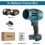 Gisam Brezžični električni zračni puhalnik, 1500W moč, 200 m/s največja hitrost vetra, 2 bateriji, (5000160027) | Shoptok.si