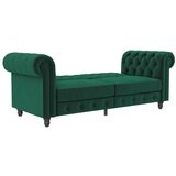 Støraa Temno zelena žametna raztegljiva sedežna garnitura 236 cm Felix – | Shoptok.si
