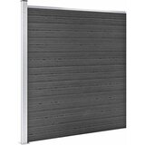  Set panela za ogradu WPC 1564 x 186 cm crni | Eponuda.com